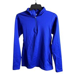 Nike Dri Fit Quarter Zip Jacket Royal Purple Size Medium